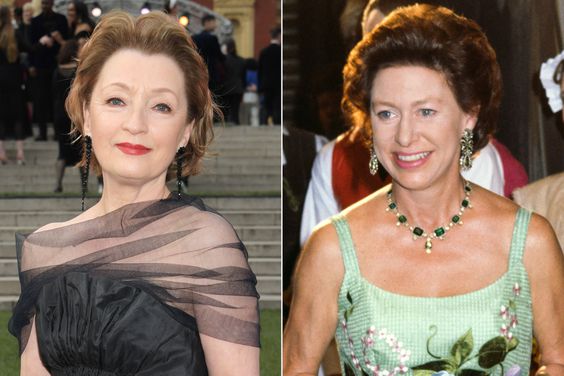 Lesley Manville and Princess Margaret