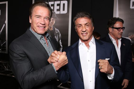 Arnold Schwarzenegger and Sylvester Stallone