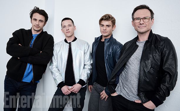 James Franco, Justin Kelly, Garett Clayton, and Christian Slater from "King Cobra"