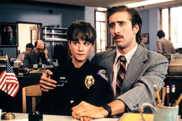 Holly Hunter and Nicolas Cage in 'Raising Arizona'