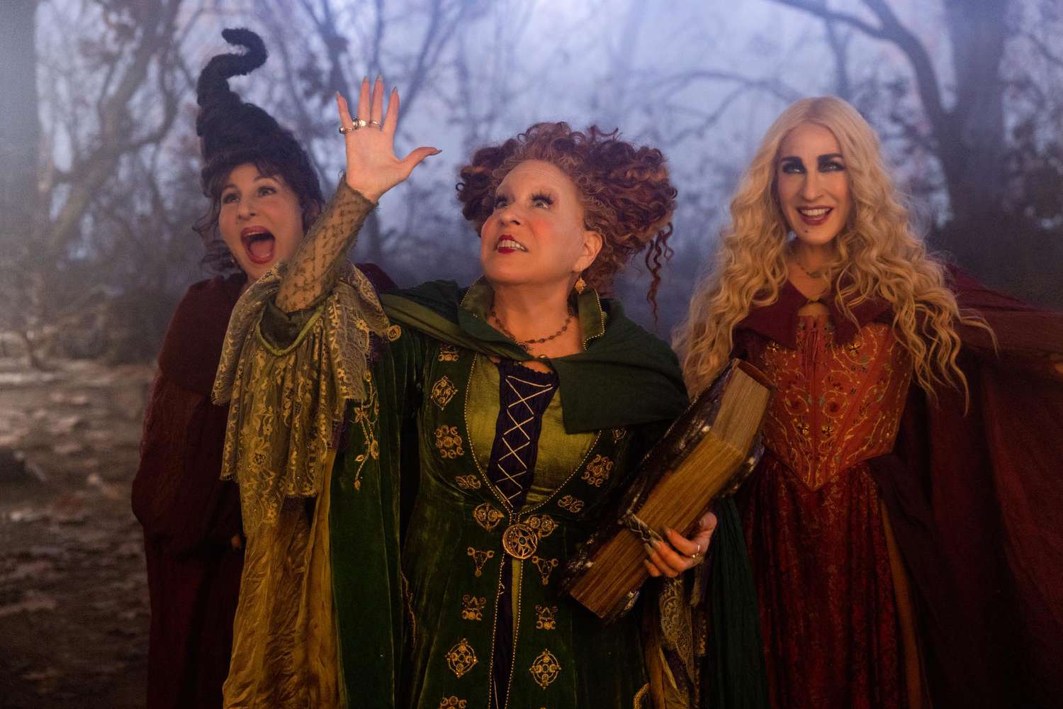 Kathy Najimy, Bette Midler, and Sarah Jessica Parker in 'Hocus Pocus 2'