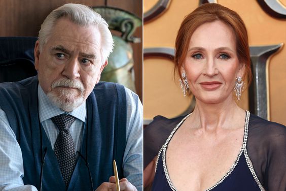 Brian Cox in Succession; J.K. Rowling attends "Fantastic Beasts: The Secrets of Dumbledore" World Premiere at The Royal Festival Hall on March 29, 2022 in London, England.