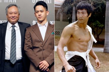 Ang Lee and his son Mason Lee; Bruce Lee