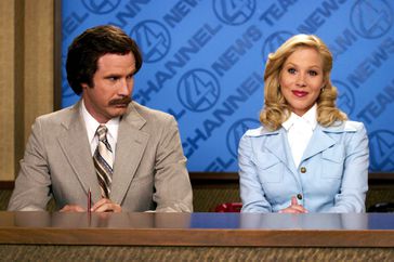 Will Ferrell and Christina Applegate in 'Anchorman'