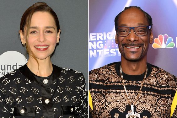 Emilia Clarke attends the 2023 Sundance Film Festival; Snoop Dogg attends the premiere of NBC's "American Song Contest"