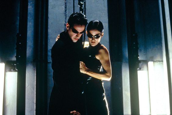 The Matrix, 1999Keanu Reeves and Carrie-Anne Moss