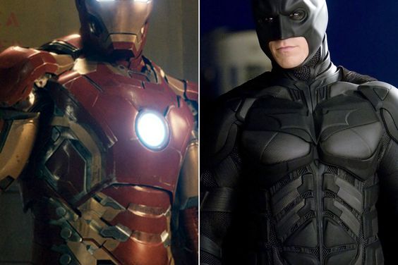 Iron Man in the Avengers and Batman in the Dark Knight