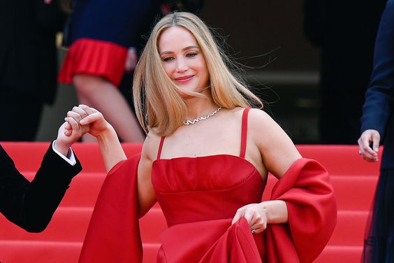 Jennifer Lawrence walks the red carpet for 'Anatomy of a Fall' at the 2023 Cannes Film Festival