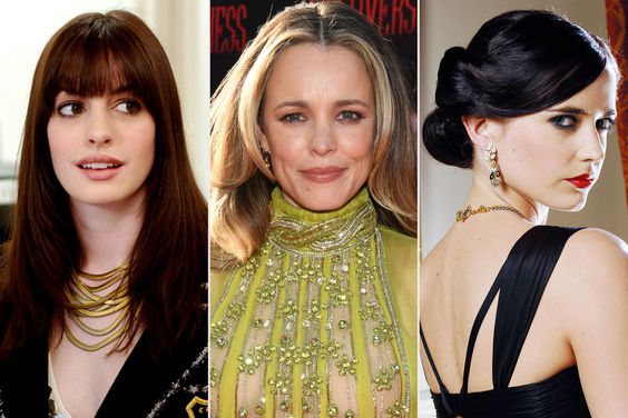 Anne Hathaway in 'The Devil Wears Prada,' Rachel McAdams, and Eva Green in 'Casino Royale'