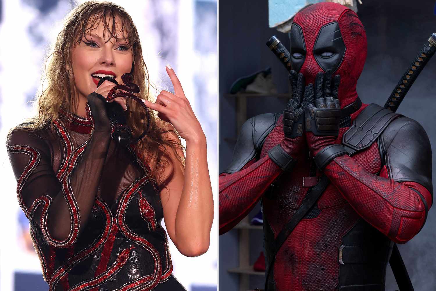 Taylor Swift; Ryan Reynolds as Deadpool in Deadpool & Wolverine