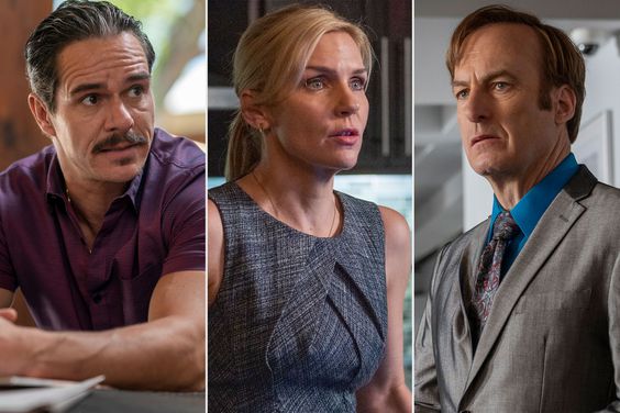 Tony Dalton, Rhea Seehorn, andBob Odenkirk on 'Better Call Saul'