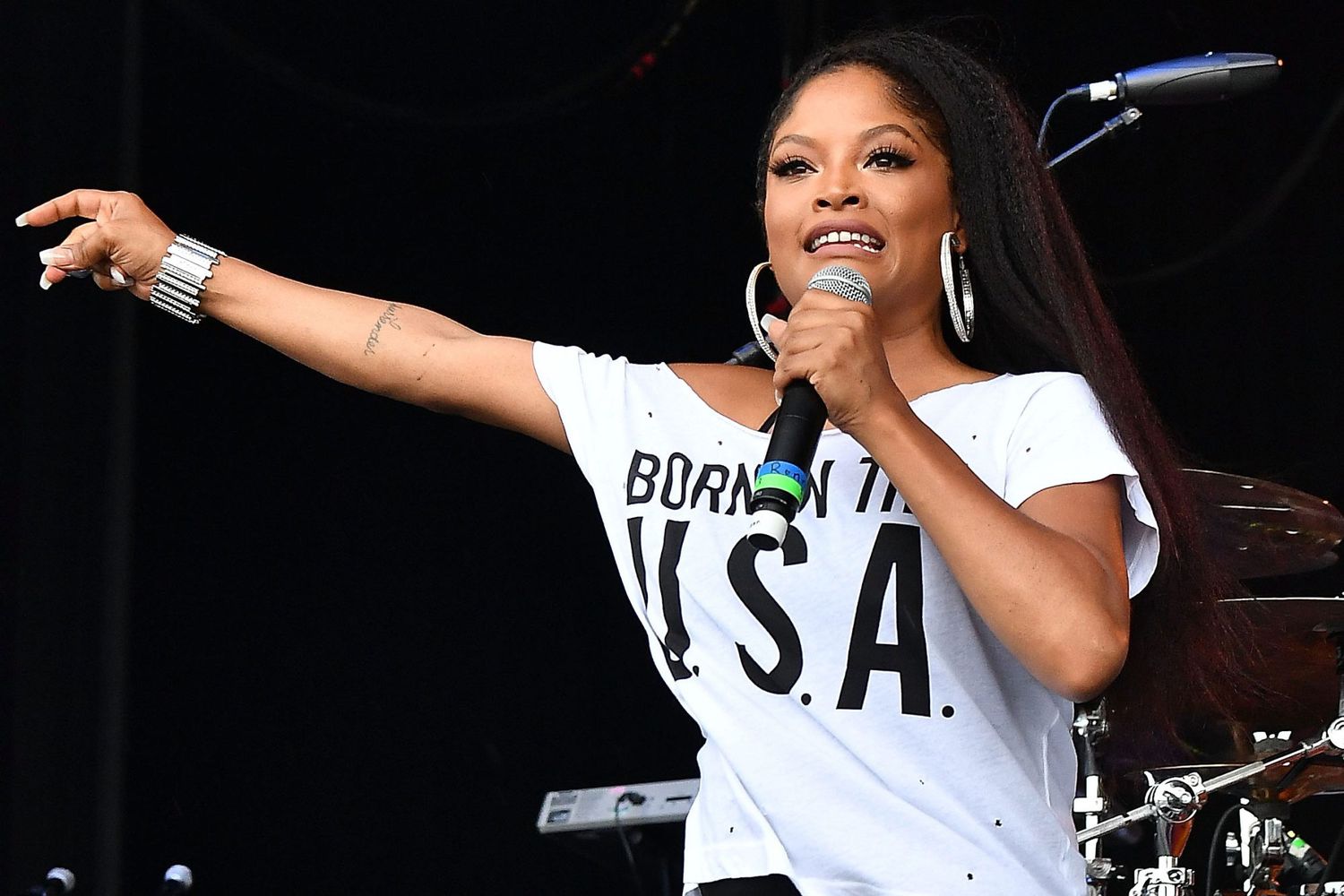 ATLANTA, GA - MAY 20: Irish Grinstead of 702 performs onstage at 2018 Funk Fest Tour at Wolf Creek Amphitheater on May 20, 2018 in Atlanta, Georgia. (Photo by Paras Griffin/Getty Images)