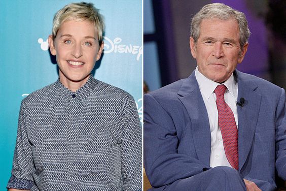 Ellen DeGeneres, George W. Bush