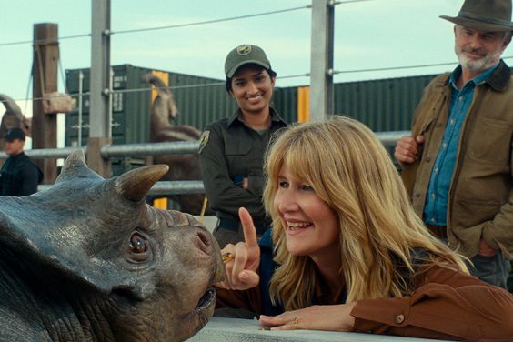 Laura Dern and Sam Neill in 'Jurassic World Dominion'