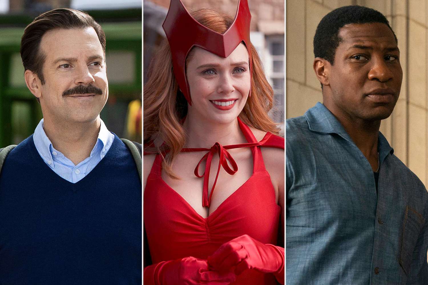 Emmy Nominations- Jason Sudeikis on Ted Lasso, Elizabeth Olsen on WandaVision, jonathan majors on lovecraft country