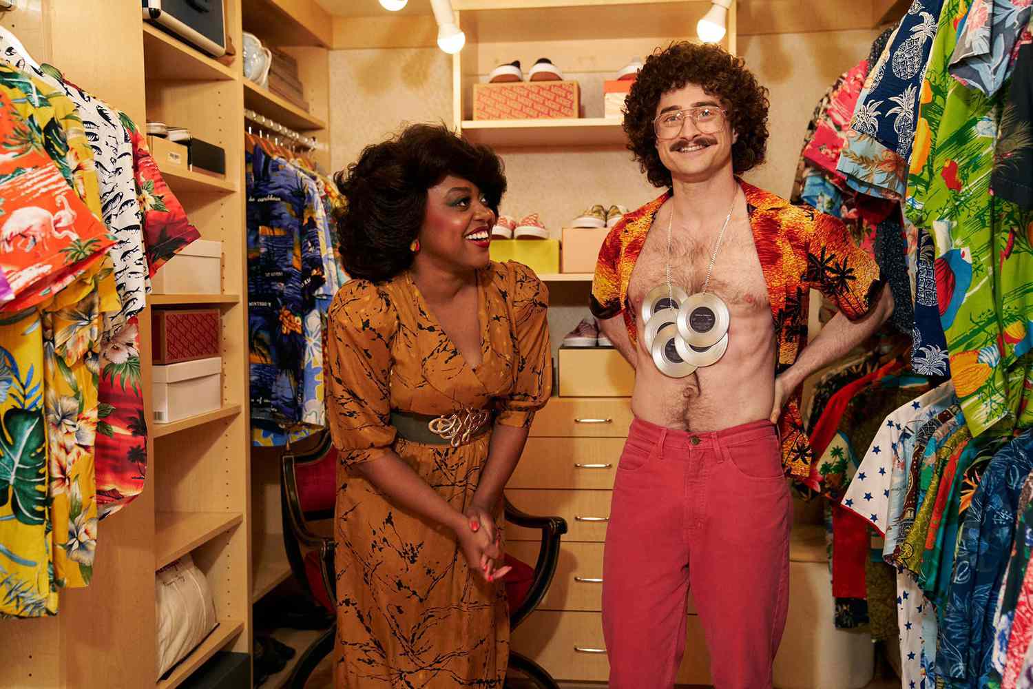 Weird The Al Yankovic Story Quinta Brunson and Daniel Radcliffe