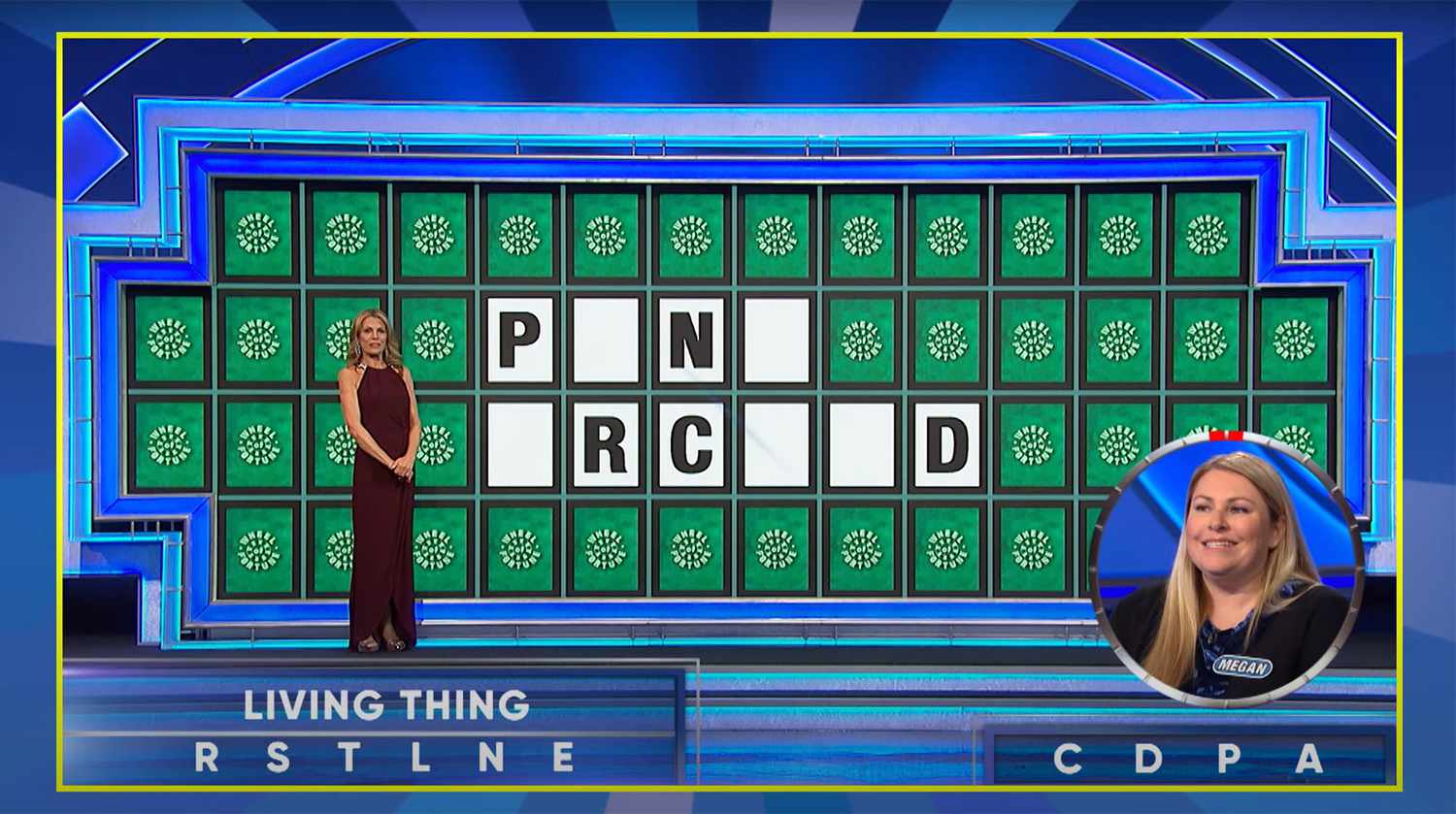 Megan's Bonus Round | Wheel of Fortune