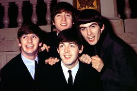 "The Beatles" pose for a portrait wearing suits in circa 1964. (L-R) Ringo Starr, John Lennon, Paul McCartney, George Harrison