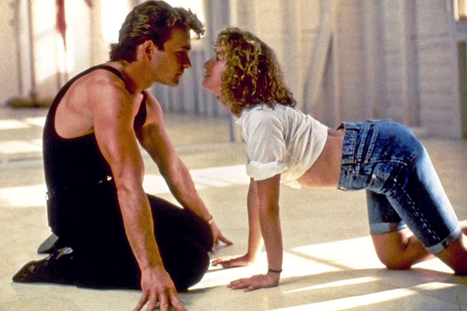 Photo by Vestron/Kobal/Shutterstock (5884882z) Patrick Swayze, Jennifer Grey Dirty Dancing - 1987 Director: Emile Ardolino Vestron USA Scene Still Drama