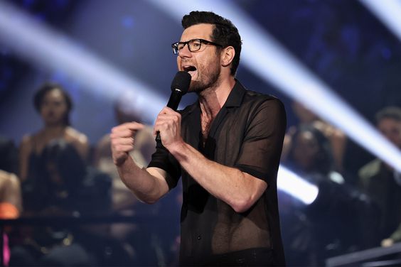 Billy Eichner speaks onstage at the 2022 MTV VMAs at Prudential Center on August 28, 2022 in Newark, New Jersey.