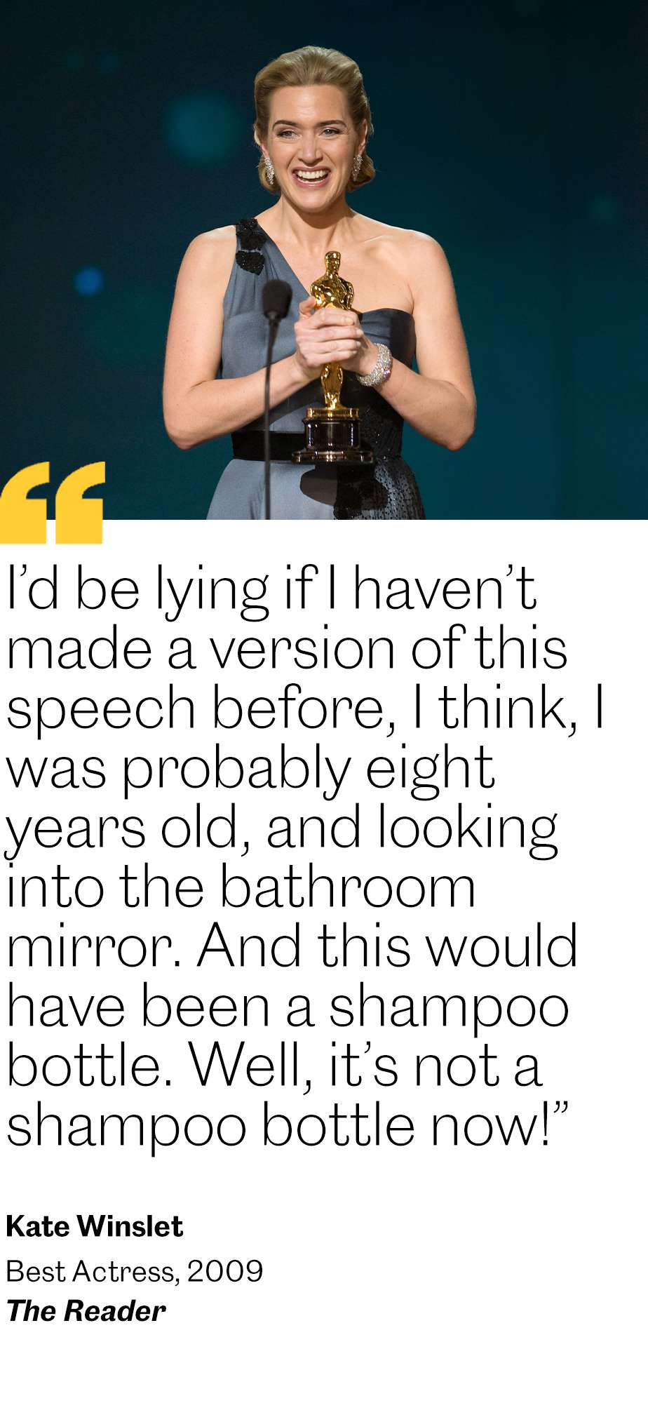 Kate Winslet Oscars 2009 Speech