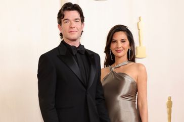 John Mulaney and Olivia Munn attend the 96th Annual Academy Awards on March 10, 2024 in Hollywood, California