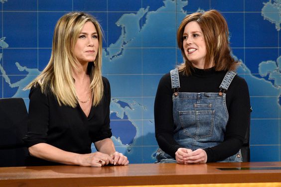 Saturday Night Live. Jennifer Aniston, Vanessa Bayer as Rachel from "Friends"