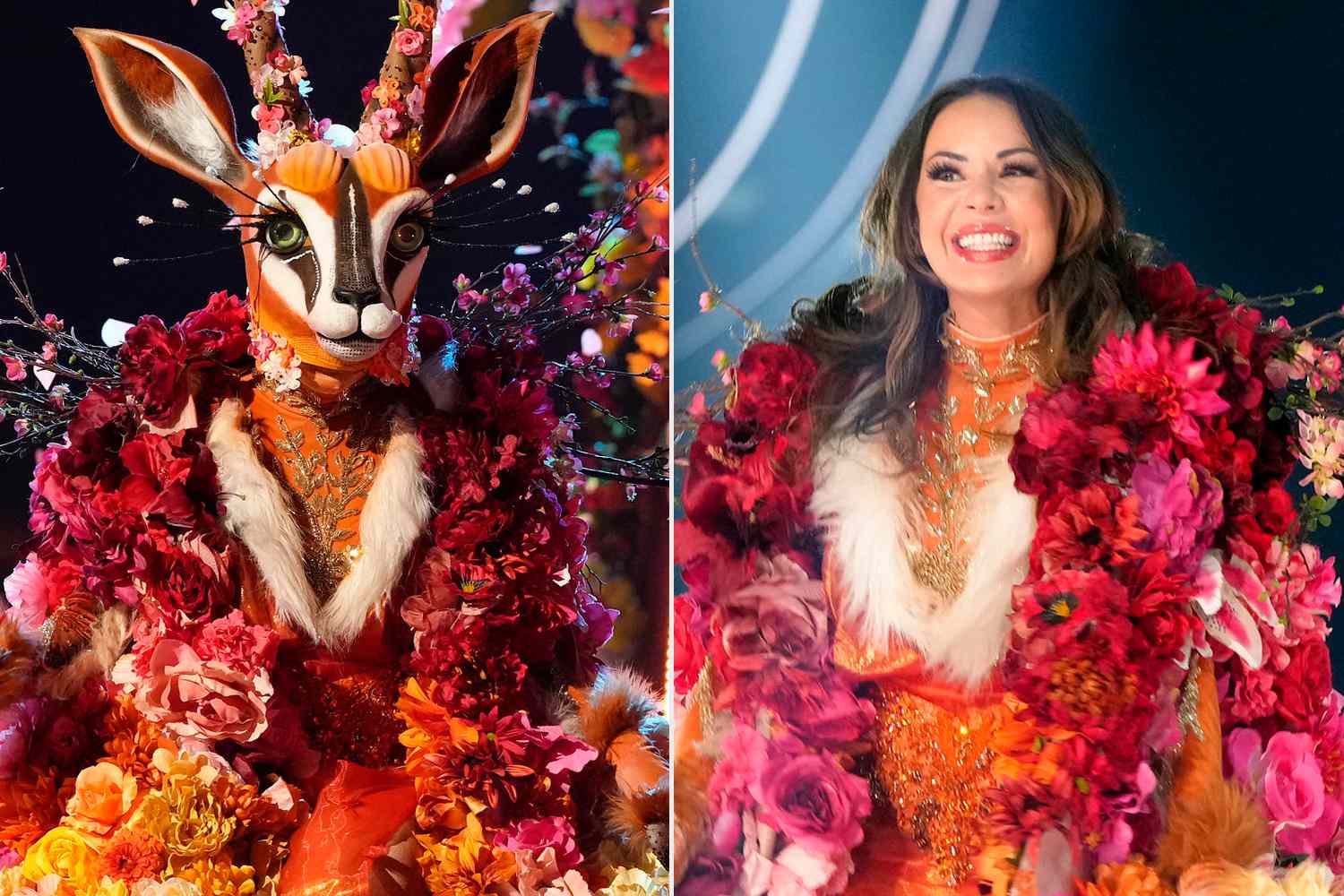 Gazelle in costume on 'The Masked Singer' // unmasked on show as Janel Parrish