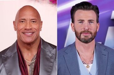 Dwayne Johnson and Chris Evans