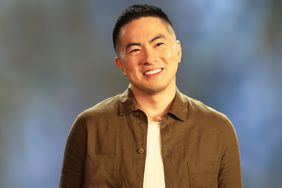 Bowen Yang during the Fashion Ad sketch on Saturday Night Live in 2024.