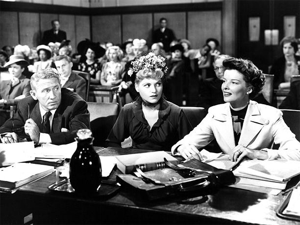Directed by George Cukor Katharine Hepburn and Spencer Tracy play married lawyers arguing the opposite sides of a case &mdash; a perfect metaphor for marriage