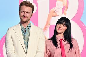 FINNEAS and Billie Eilish attend the World Premiere of "Barbie" at Shrine Auditorium and Expo Hall on July 09, 2023 in Los Angeles, California. 