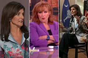 Split of Joy Behar and Nikki Haley on The View 