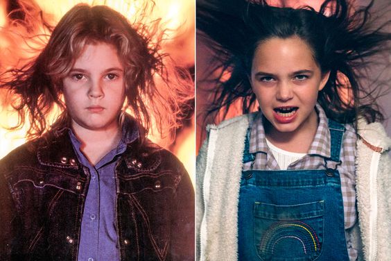 FIRESTARTER US 1984 DREW BARRYMORE Date 1984; Ryan Kiera Armstrong as Charlie in Firestarter