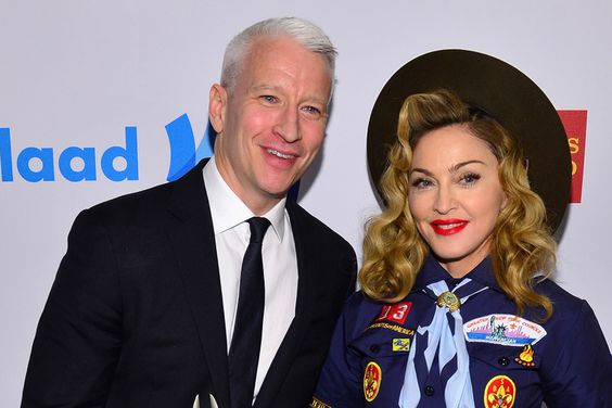Anderson Cooper and Madonna