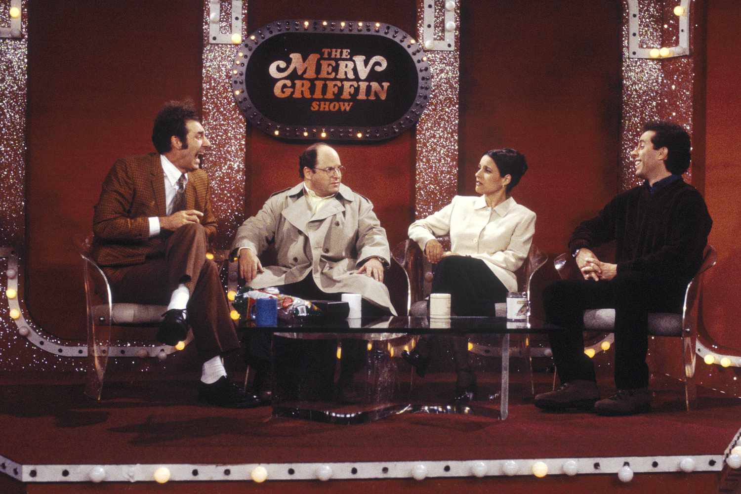 Michael Richards, Jason Alexander, Julia Louis-Dreyfus, and Jerry Seinfeld on 'Seinfeld'