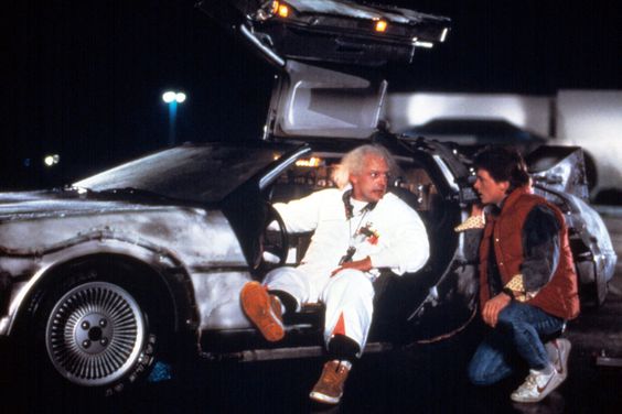 BACK TO THE FUTURE, Christopher Lloyd, Michael J. Fox, 1985. (c) MCA/Universal Pictures/ Courtesy: E