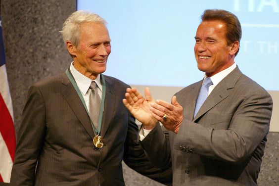 Clint Eastwood and Arnold Schwarzenegger in 2006