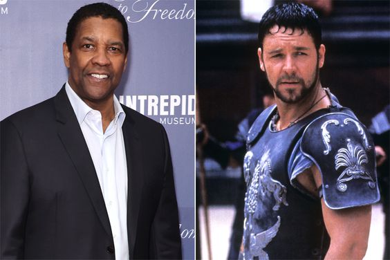 Denzel Washington attends the 2022 Intrepid Sea, Air & Space Museum Salute to Freedom Gala at Intrepid Sea-Air-Space Museum on May 26, 2022 in New York City, GLADIATOR, Russell Crowe, 2000.