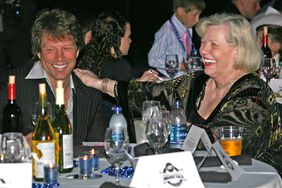 Jon Bon Jovi and his mother Carol Sharkey attend ADT ArenaBall Awards Gala at the Louisiana SuperDome during ArenaBowl XXII weekend on July 25, 2008