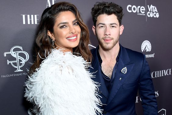 LOS ANGELES, CALIFORNIA - MARCH 09: Priyanka Chopra Jonas and Nick Jonas attend the 2nd Annual South Asian Excellence Pre-Oscars Celebration at Paramount Pictures Studios on March 09, 2023 in Los Angeles, California. (Photo by Unique Nicole/Getty Images)