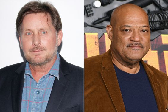 Emilio Estevez attends "WE Day Toronto 2019" held at Scotiabank Arena on September 19, 2019 in Toronto, Canada. (Photo by Jeremy Chan/Getty Images); Laurence Fishburne attends the red carpet premiere & party for Peacock's new comedy series "MacGruber" at California Science Center on December 08, 2021 in Los Angeles, California. (Photo by Rodin Eckenroth/FilmMagic)