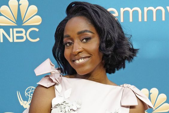 LOS ANGELES, CALIFORNIA - SEPTEMBER 12: 74th ANNUAL PRIMETIME EMMY AWARDS -- Pictured: Ayo Edebiri arrives to the 74th Annual Primetime Emmy Awards held at the Microsoft Theater on September 12, 2022. -- (Photo by Evans Vestal Ward/NBC via Getty Images)