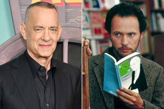 Tom Hanks arrives or the New York premiere of "Asteroid City" at Alice Tully Hall at Lincoln Center n New York City on June 13, 2023. (Photo by ANGELA WEISS / AFP) (Photo by ANGELA WEISS/AFP via Getty Images); WHEN HARRY MET SALLY..., Billy Crystal, 1989, (c) Columbia/courtesy Everett Collection