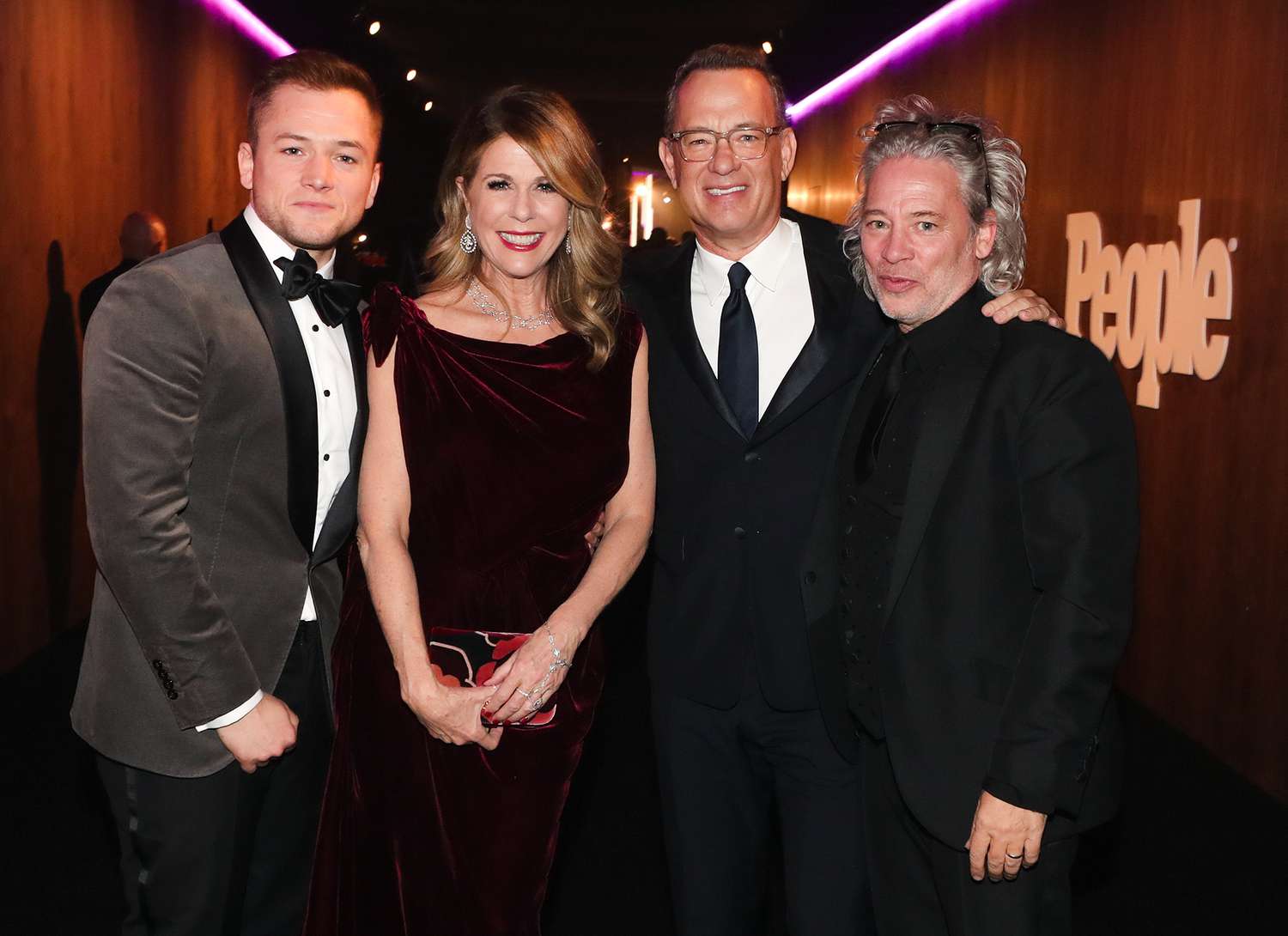 Taron Egerton, Rita Wilson, Tom Hanks and Dexter Fletcher