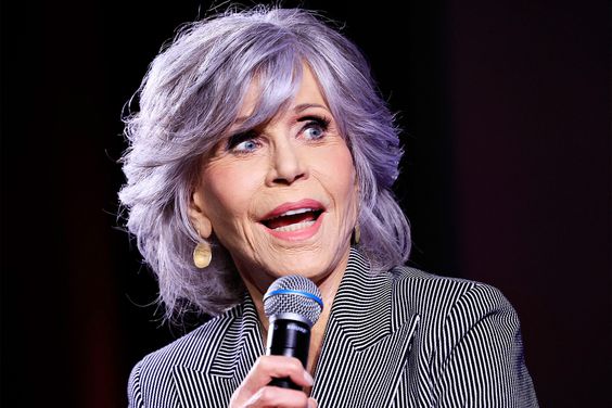 US actress Jane Fonda attends a "Rendez-Vous With Jane Fonda " at the 76th edition of the Cannes Film Festival in Cannes, southern France, on May 26, 2023. (Photo by Valery HACHE / AFP) (Photo by VALERY HACHE/AFP via Getty Images)