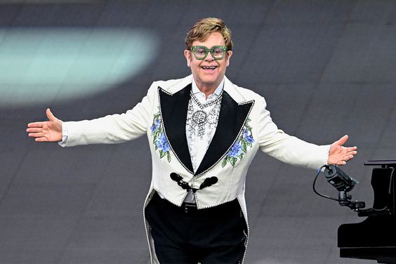 Elton John performs on stage as American Express present BST Hyde Park at Hyde Park on June 24, 2022 in London, England.