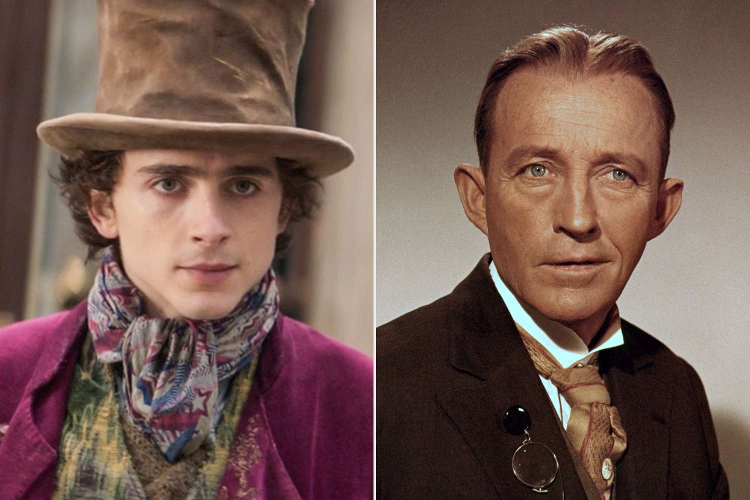 Timothee Chalamet and Bing Crosby