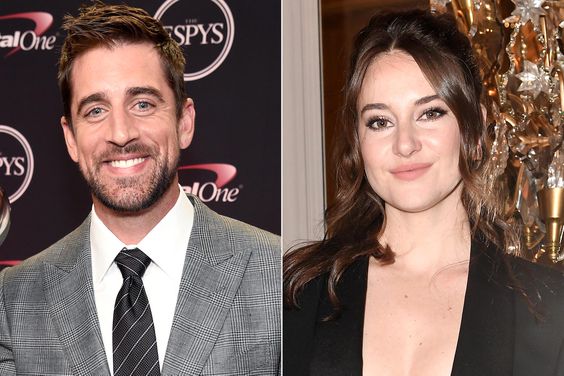 Aaron Rodgers and Shailene Woodley