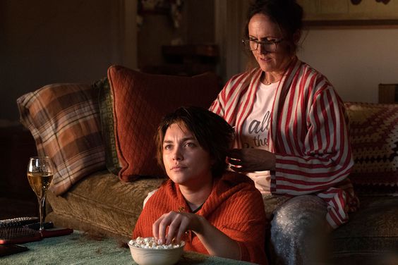 Florence Pugh (left) as Allison and Molly Shannon (right) as Diane in A GOOD PERSON